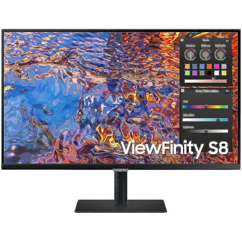 Samsung Viewfinity 32 Inch IPS 4K UHD Monitor With USB Type C, Display Port, Ethernet, HDMI, USB Type A, Rj-45, Height Adjustable - LS32B800PXMXUE