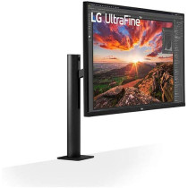LG 32 Inch 4K UHD Monitor Ultrafine Display Ergo IPS Display, HDR 10, USB Type-C, AMD Freesync, Reader Mode, Stand With C-Clamp, Black - 32UN880-B