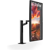 LG 32 Inch 4K UHD Monitor Ultrafine Display Ergo IPS Display, HDR 10, USB Type-C, AMD Freesync, Reader Mode, Stand With C-Clamp, Black - 32UN880-B