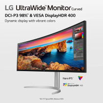 LG Ultrawide Monitor (49WQ95C) 49 Inch 32:9 Nano IPS Display, DQHD(5120 x 1440P) At 144Hz, DCI-P3 98%, Display HDR400, Curved