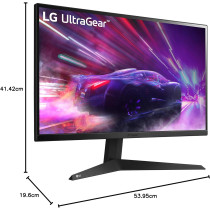 LG Electronics Ultragear Gaming Monitor 24GQ50F-B - 23.8 Inch, VA Panel, 165Hz, 1ms MBR, 1920 x 1080 P, AMD Freesync Premium, Gaming UI