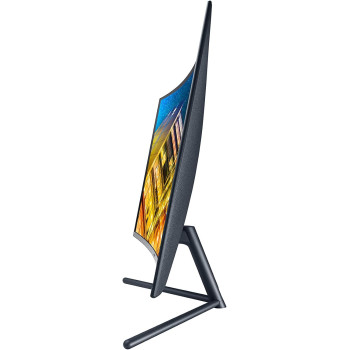 Samsung 32 Inch UR59 Series Viewfinity 4K UHD (3840x2160) Computer Monitor, Curved, HDMI, Display Port, 3-Sided Border-Less, Eye Saver Mode LU32R590CWNXZA, Black