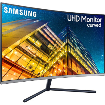 Samsung 32 Inch UR59 Series Viewfinity 4K UHD (3840x2160) Computer Monitor, Curved, HDMI, Display Port, 3-Sided Border-Less, Eye Saver Mode LU32R590CWNXZA, Black
