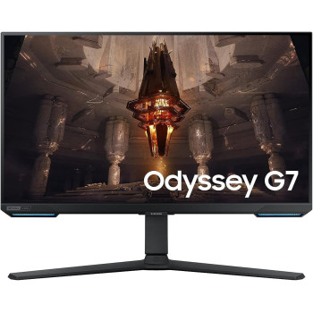 Samsung 32 Inch Odyssey G7 BG702, 4K UHD Gaming Monitor With Smart TV Experience, 144Hz Refresh Rate & 1ms Response Time, Gaming Hub, G-Sync Compatible - LS32BG702EMXUE