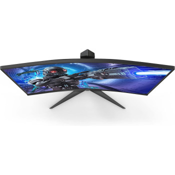 AOC C32G2ZE 32 Inch Curved Frameless Gaming Monitor, Full HD 1920x1080, VA, 0.5Ms 240Hz, AMD Freesync Premium, DP/HDMI/VGA, Vesa, 3-3-1 Re-Spawn Program, Xbox PS5 Switch,Black