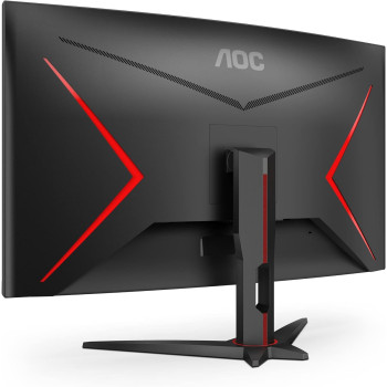 AOC C32G2ZE 32 Inch Curved Frameless Gaming Monitor, Full HD 1920x1080, VA, 0.5Ms 240Hz, AMD Freesync Premium, DP/HDMI/VGA, Vesa, 3-3-1 Re-Spawn Program, Xbox PS5 Switch,Black