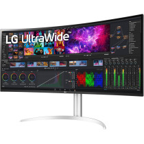 LG 40WP95C-W 40 Inch Ultrawide Curved WUHD (5120 x 2160) 5K2K Nano IPS Display, DCI-P3 98% (Typ.) With Hdr10, Thunderbolt 4 With 96W PD, 3-Side Virtually Borderless Design Tilt/Height/Swivel Stand, Black