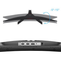 Koorui 27E6QC QHD Curved 27 Inch Monitor, Fast VA Computer Gaming Monitor (2560 x 1440P, R1800, 144Hz, 1Ms, DCI-P3 85%, DP+HDMI, Game Mode, Eye Protection, Rocker Button), Narrow Bezel On Three Sides