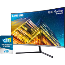 Samsung U32R590 CW UHD 32 Inch 3840 x 2160 Pixels 1500R Curved Screen, Tilt Adjustment, Flicker-Free Monitor, 60 Hz Refresh Rate, Dark Blue Grey
