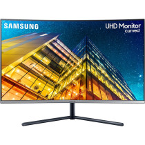 Samsung U32R590 CW UHD 32 Inch 3840 x 2160 Pixels 1500R Curved Screen, Tilt Adjustment, Flicker-Free Monitor, 60 Hz Refresh Rate, Dark Blue Grey
