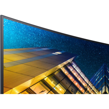 Samsung U32R590 CW UHD 32 Inch 3840 x 2160 Pixels 1500R Curved Screen, Tilt Adjustment, Flicker-Free Monitor, 60 Hz Refresh Rate, Dark Blue Grey