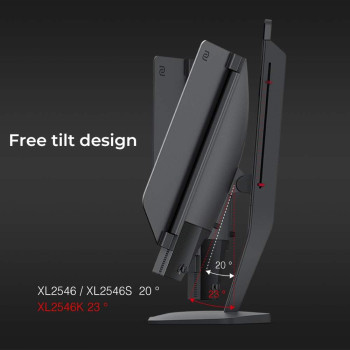 BenQ Zowie XL2546K 24.5 Inch 240Hz Esports Gaming Monitor, 0.5ms, FHD Height Adjustable Freesync Premium DP, HDMI Dyac For Recoil Control, Black Equalizer & Color Vibrance S-Switch For Game Mode