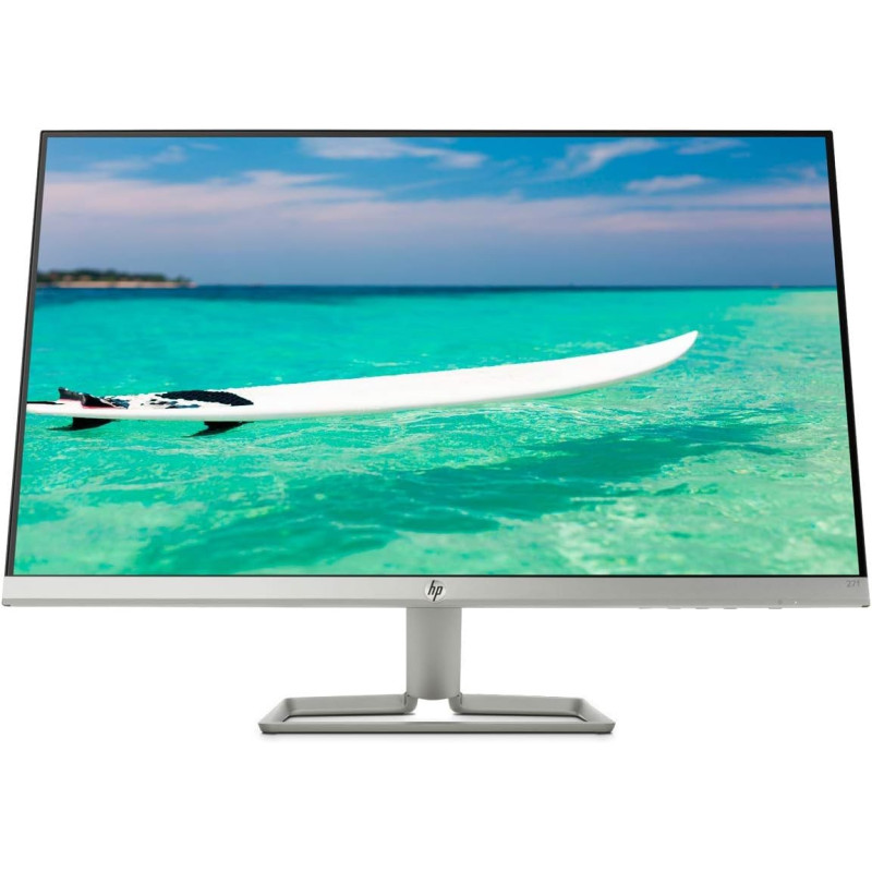 HP 27F Display Monitor LED, FHD, 27 Inches, IPS, 2 HDMI, 1 VGA, AMD Freesync, Silver/Black
