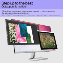 HP New 27 Inch FHD 1080P IPS LED Anti-Glare Monitor, AMD Freesync, 70Hz, 300 Nits, 2 HDMI & VGA Ports, Tilt (M27F) - Silver And Black (27 Inch)