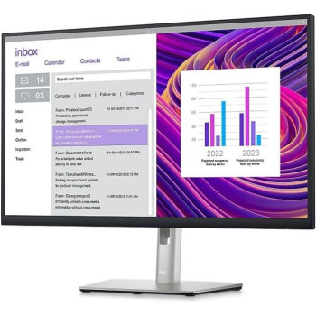Dell P2723D Monitor - 26.96 Inches QHD (2560 x 1440) 60Hz Display, SRGB 99%, 5ms Response Time, HDMI/DP/USB 3.2 Gen 1 Connectivity, Height/Tilt/Swivel/Pivot Adjustability, 16.7 Million Colors - Black