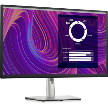 Dell P2723D Monitor - 26.96 Inches QHD (2560 x 1440) 60Hz Display, SRGB 99%, 5ms Response Time, HDMI/DP/USB 3.2 Gen 1 Connectivity, Height/Tilt/Swivel/Pivot Adjustability, 16.7 Million Colors - Black