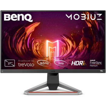 BenQ Mobiuz EX2710S 27 Inch HDRI IPS Gaming Monitor, 165Hz 1Ms MPRT, Freesync Premium, FHD 1080P, SRGB, Built-In Speakers, Free, Bezel-Less