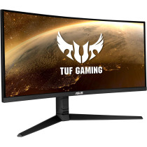 Asus TUF 34 Inch Curved Gaming Monitor - WQHD (3440x1440), 165Hz, 1ms, Extreme Low Motion Blur, Freesync Premium, Eye Care, Height Adjustable, Display HDR 400, Display Port, HDMI, USB - VG34VQL1B