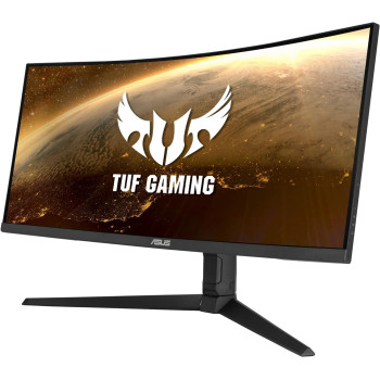 Asus TUF 34 Inch Curved Gaming Monitor - WQHD (3440x1440), 165Hz, 1ms, Extreme Low Motion Blur, Freesync Premium, Eye Care, Height Adjustable, Display HDR 400, Display Port, HDMI, USB - VG34VQL1B