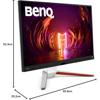 BenQ Mobiuz Gaming Monitor EX2710U 27 Inch 4K UHD, HDRI, IPS, 144Hz 1Ms MPRT, Freesync Premium Pro, 4K @120Hz Compatible, 98% P3 Color Coverage, Built-In 2.1Ch Speakers, Eye-Care, Bezel-Less