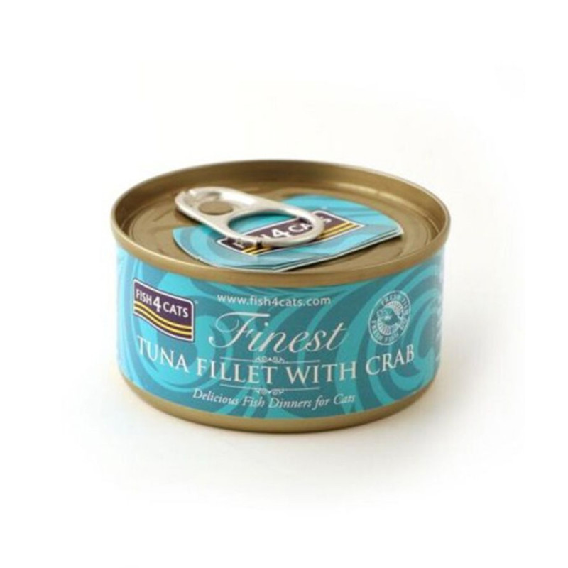 Fish4Cats 70g Tuna Fillet with Crab Wet Food