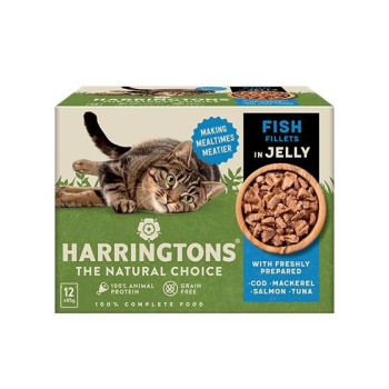 Harringtons Fish In Jelly Wet Cat Food Multipack