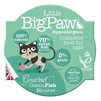 Little Big Paw 85g Cat Gourmet Fish Mousse