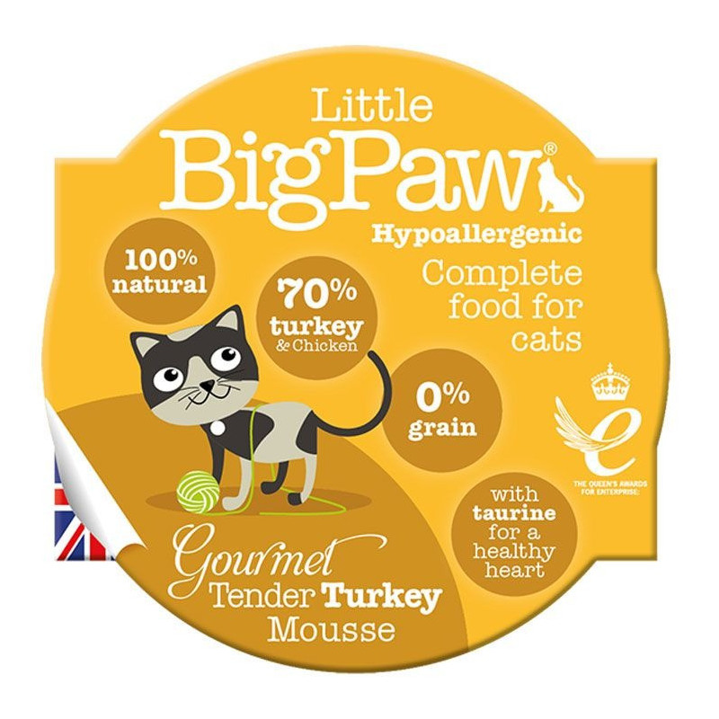 Little Big Paw 85g Cat Gourmet Turkey Mousse