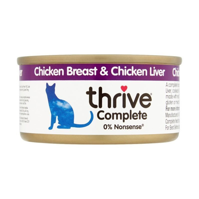 Thrive 75g Complete Cat Chicken And Liver Wet Food