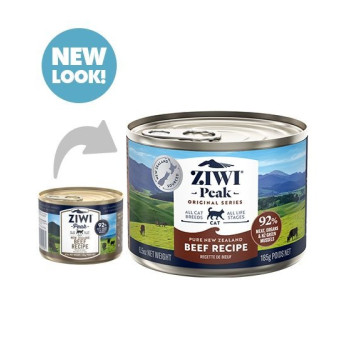 ZiwiPeak 185g Beef Recipe Wet Cat Food