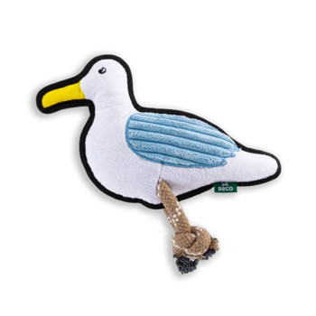 Beco Rough and Tough Seagull Soft Dog Toy, MEDIUM, WHITE