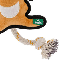 Beco Dual Material Kangaroo Soft Dog Toy, BROWN