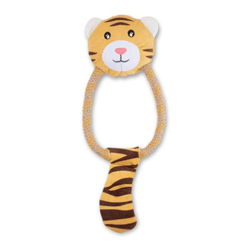 Beco Hemp Rope Tiger Soft Dog Toy, YELLOW