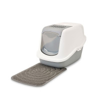 Savic Cat Litter Tray Mat Nestor Jumbo and Aseo, 56.5cm x 39.5cm, Grey