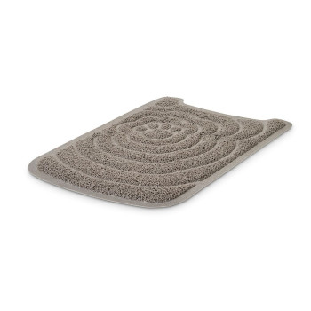 Savic Cat Litter Tray Mat Nestor Jumbo and Aseo, 56.5cm x 39.5cm, Grey
