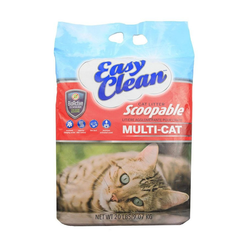 Easy Clean Multi-Cat Clumping Cat Litter 18.14kg