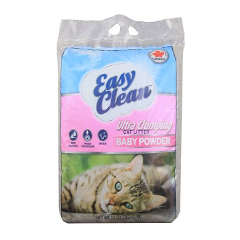 Easy Clean Cat Litter Ultra Clumping Baby Powder, 15 Kg