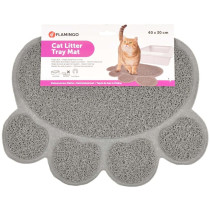 Flamingo Cat Litter Tray Paw Mat, SMALL - 40 X 30 cm