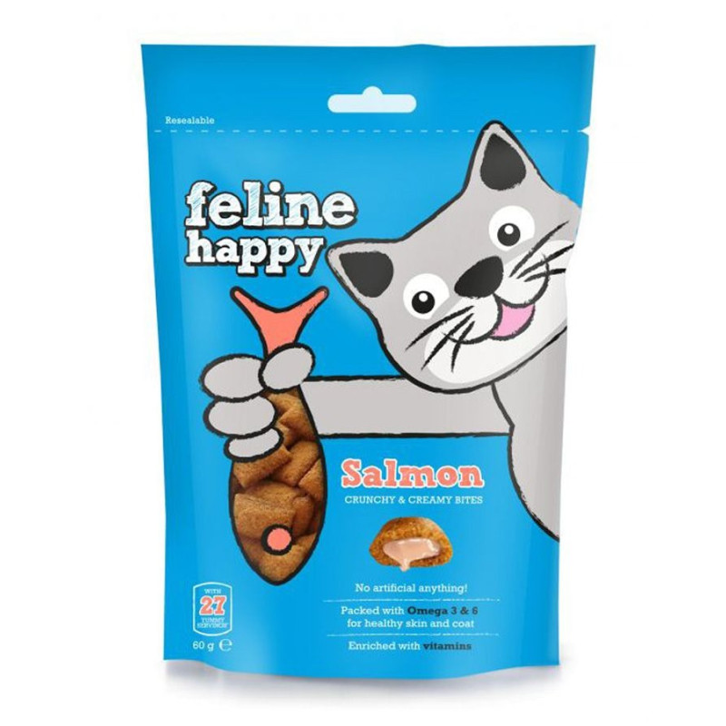 Feline Happy 60g Cat Treats Salmon