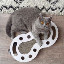 District 70 Snake Cardboard Cat Scratch Toy, BLACK