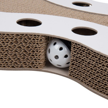 District 70 Snake Cardboard Cat Scratch Toy, BLACK