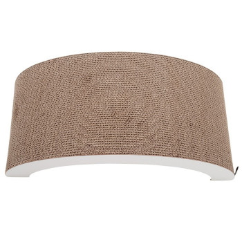 District 70 Arch Cardboard Cat Scratcher, BROWN - WHITE