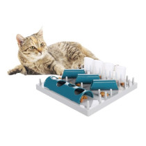 Flamingo Fumbo Interactive Cat Toy 26x20 Cm, GREY , BLUE 