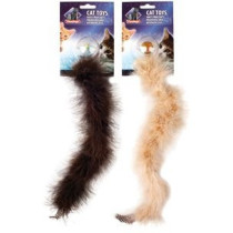 Flamingo Cat Toy Shaky Boa, WHITE , BLACK 