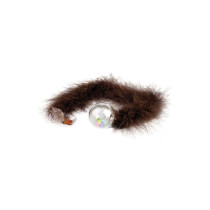 Flamingo Cat Toy Shaky Boa, WHITE , BLACK 