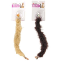Flamingo Cat Toy Shaky Boa, WHITE , BLACK 