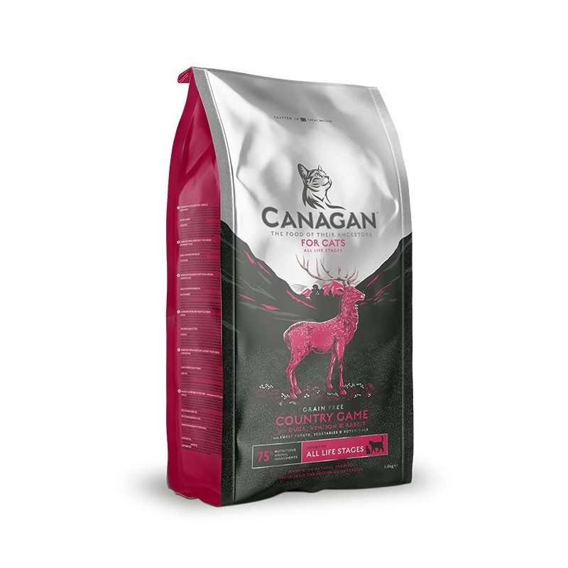 Canagan 4Kg Country Game For Cats Dry Food, Brown