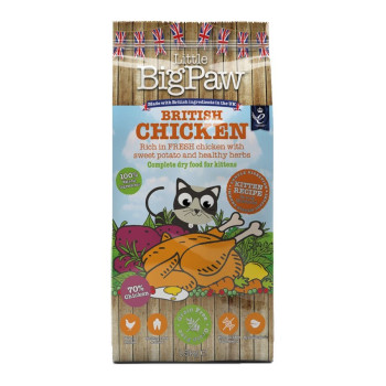 Little Big Paw 1.5Kg British Chicken For Kitten, Brown