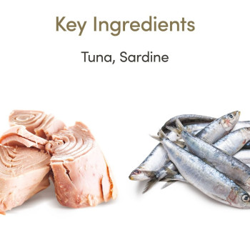 Applaws 70g x 12pcs, Tuna Fillet With Sardine Senior Wet Cat Food Tin