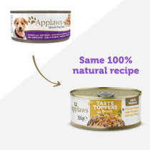 Applaws Taste Topper Broth Chicken Veg Dog Tin, 156 g